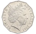 Монета 50 центов 2005 года Австралия «60 лет со дня окончания Второй Мировой войны» (Артикул K1-5182)