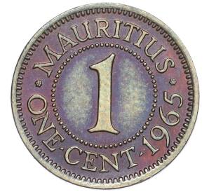 1 цент 1965 года Британский Маврикий