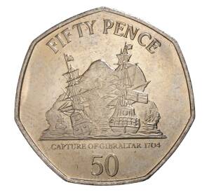 50 пенсов 2010 года Гибралтар — Фото №1