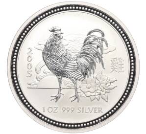 1 доллар 2005 года Австралия «Китайский гороскоп — Год петуха»