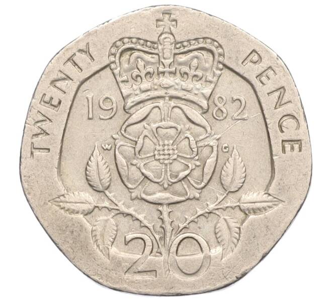 Монета 20 пенсов 1982 года Великобритания (Артикул K12-10100)