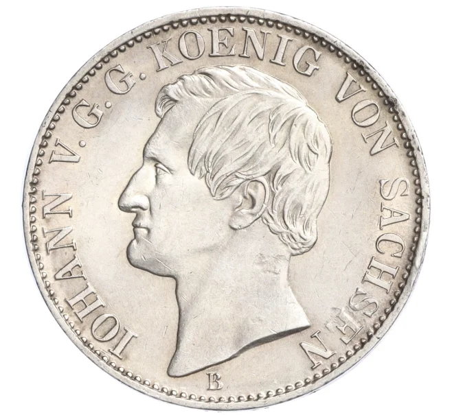 Монета 1 талер 1866 года Саксония (Артикул M2-73908)