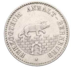 1/6 талера 1862 года Ангальт-Бернбург — Фото №1