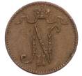 Монета 1 пенни 1907 года Русская Финляндия (Артикул M1-59231)