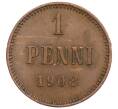 Монета 1 пенни 1908 года Русская Финляндия (Артикул M1-59240)