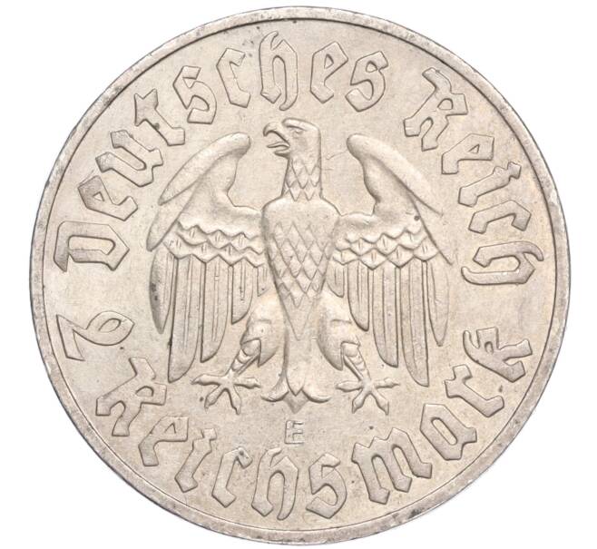 Монета 2 рейхсмарки 1933 года E Германия «450 лет со дня рождения Мартина Лютера» (Артикул M2-73983)