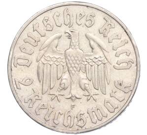 2 рейхсмарки 1933 года F Германия «450 лет со дня рождения Мартина Лютера» — Фото №2