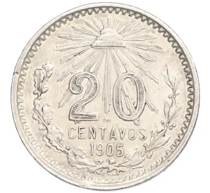 20 сентаво 1905 года Мексика