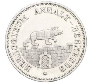 1/6 талера 1862 года Ангальт-Бернбург — Фото №2