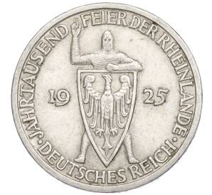 3 рейхсмарки 1925 года A Германия «Тысячелетие Рейнланда» — Фото №1