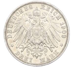 3 марки 1909 года F Германия (Вюртемберг)