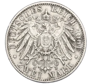 2 марки 1901 года D Германия (Бавария)