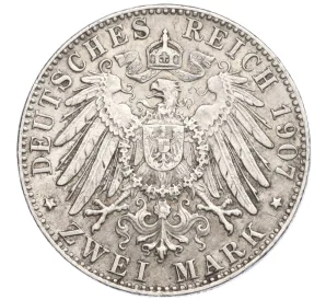 2 марки 1907 года D Германия (Бавария)