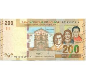 200 боливиано 2019 года Боливия — Фото №1