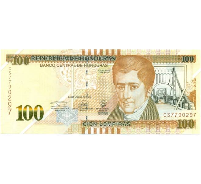 Банкнота 100 лемпир 2019 года Гондурас (Артикул: B2-13095) — Фото №1