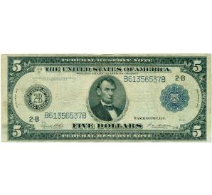 5 долларов 1914 года США — Фото №1