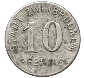 10 пфеннигов 1919 года Германия — город Цвайбрюккен (Нотгельд)