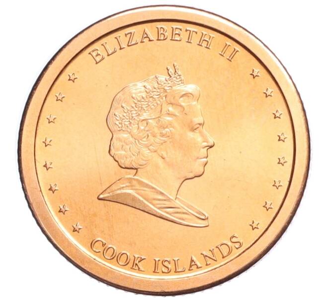 Монета 1 цент 2010 года Острова Кука (Артикул M2-74012)