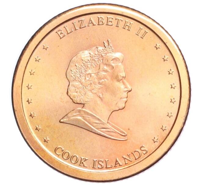 Монета 1 цент 2010 года Острова Кука (Артикул M2-74016)