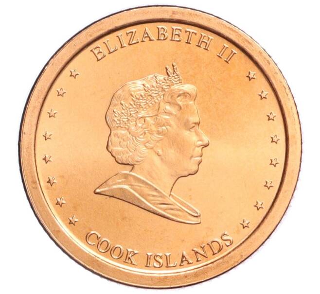 Монета 1 цент 2010 года Острова Кука (Артикул M2-74019)