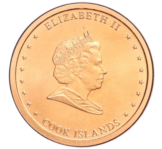 Монета 2 цента 2010 года Острова Кука (Артикул M2-74023)