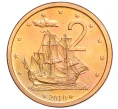 Монета 2 цента 2010 года Острова Кука (Артикул M2-74025)