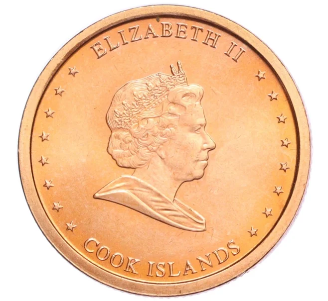 Монета 2 цента 2010 года Острова Кука (Артикул M2-74025)