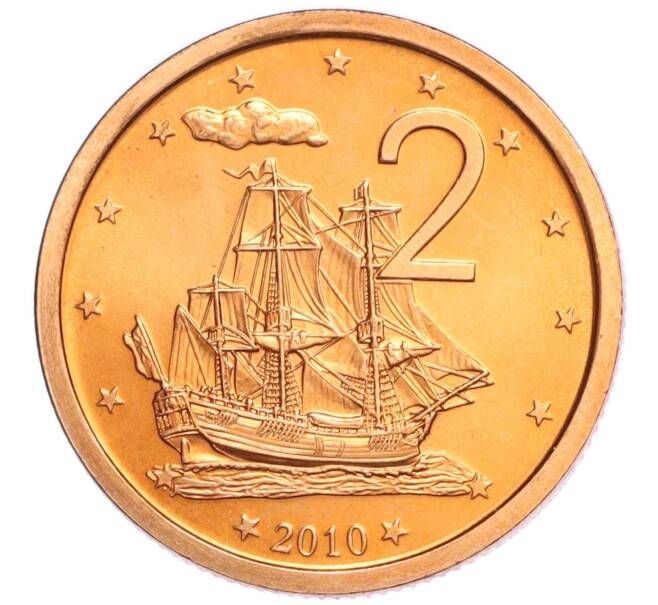 Монета 2 цента 2010 года Острова Кука (Артикул M2-74027)