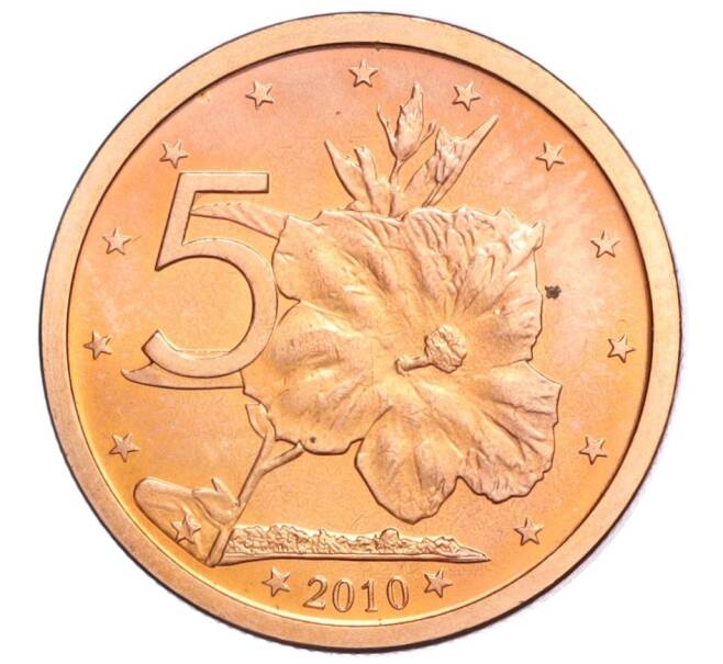 Монета 5 центов 2010 года Острова Кука (Артикул M2-74033)