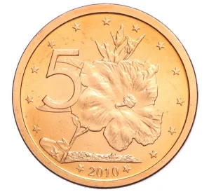 5 центов 2010 года Острова Кука
