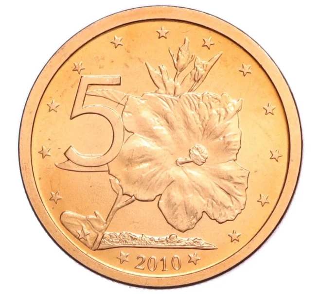 Монета 5 центов 2010 года Острова Кука (Артикул M2-74035)