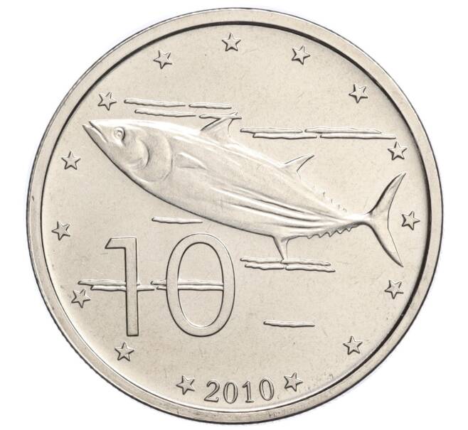Монета 10 центов 2010 года Острова Кука (Артикул M2-74043)