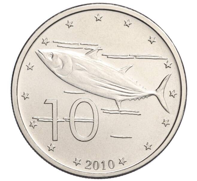Монета 10 центов 2010 года Острова Кука (Артикул M2-74045)