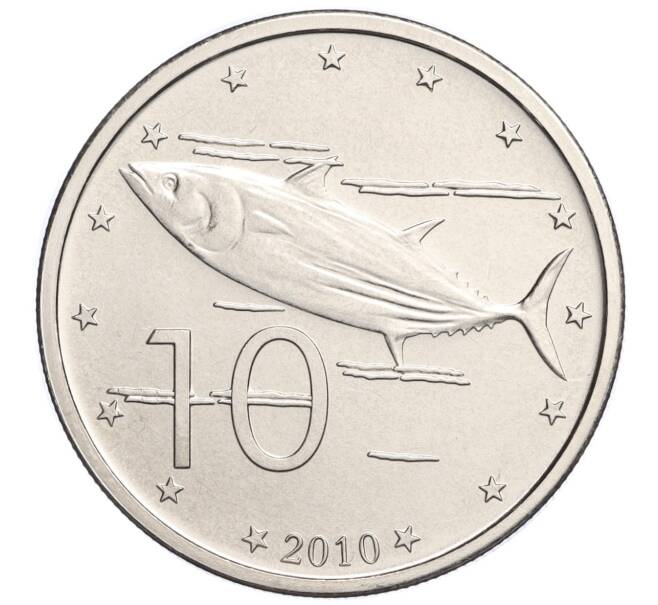 Монета 10 центов 2010 года Острова Кука (Артикул M2-74048)