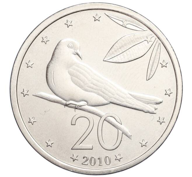 Монета 20 центов 2010 года Острова Кука (Артикул M2-74060)