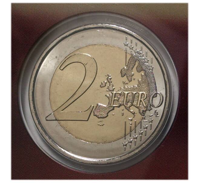 Монета 2 евро 2016 года Андорра «25 лет Радио и телевидению Андорры» (в буклете) (Артикул M2-6895)