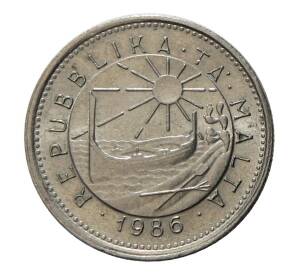 5 центов 1986 года Мальта — Фото №1