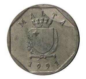 5 центов 1991 года Мальта — Фото №1