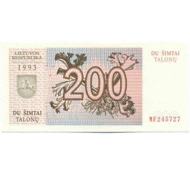 Банкнота 200 талонов 1993 года Литва (Артикул K12-11180)
