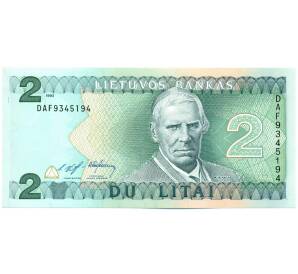 2 лита 1993 года Литва — Фото №1