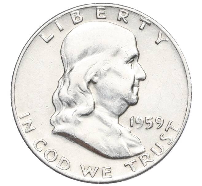 Монета 1/2 доллара (50 центов) 1959 года D США (Артикул M2-74099)