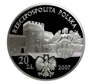 20 злотых 2007 года Польша «Памятники Польши — Средневековый город Торунь» — Фото №2