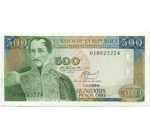 500 песо 1977 года Колумбия