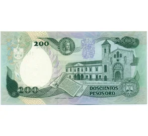 200 песо 1989 года Колумбия