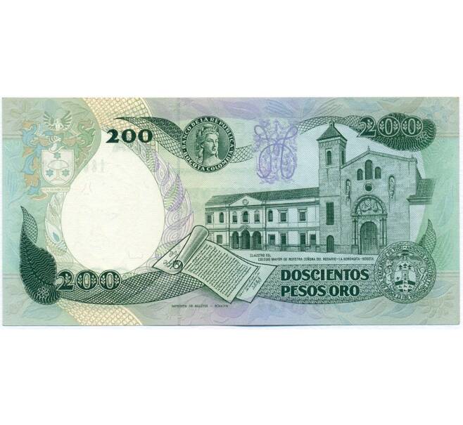 Банкнота 200 песо 1989 года Колумбия (Артикул K12-11320)