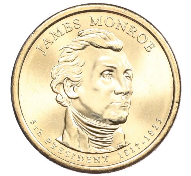 Монета 1 доллар 2008 года США (P) «5-й президент США Джеймс Монро» (Артикул M2-74131)