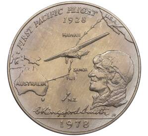 1 тала 1978 года Западное Самоа «50 лет первому перелету через Тихий океан» — Фото №1