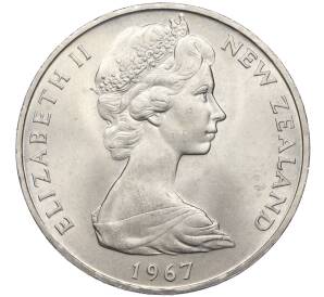 1 доллар 1967 года Новая Зеландия — Фото №2