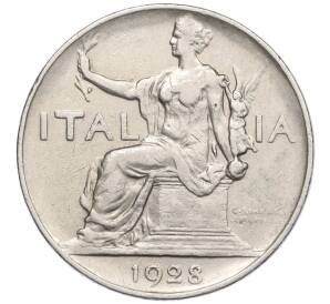 1 лира 1928 года Италия — Фото №1