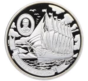 5 долларов 2008 года Острова Кука «Парусные корабли — Томас Лоусон»